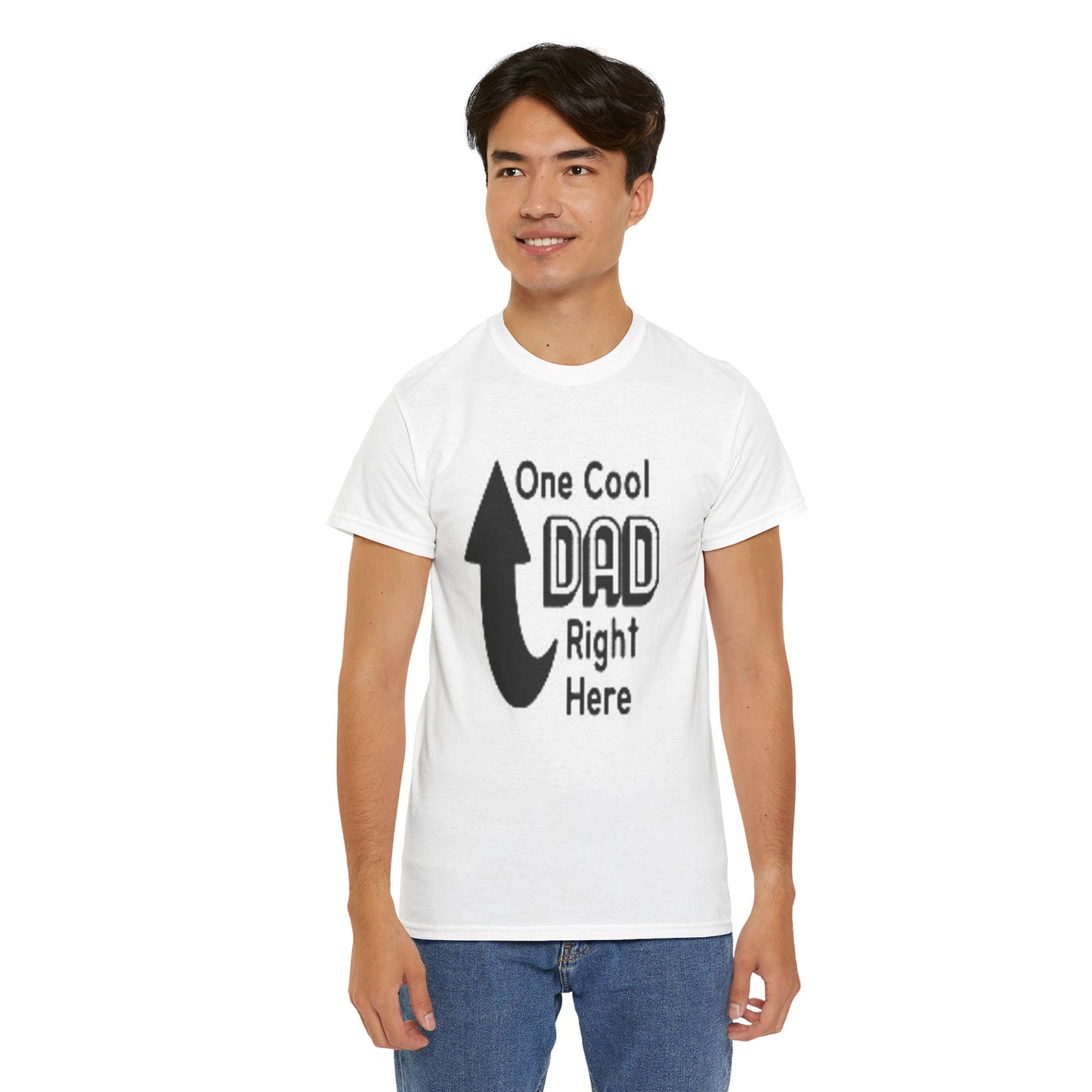 One Cool Dad Heavy Cotton Tee - Perfect Gift for Father’s Day