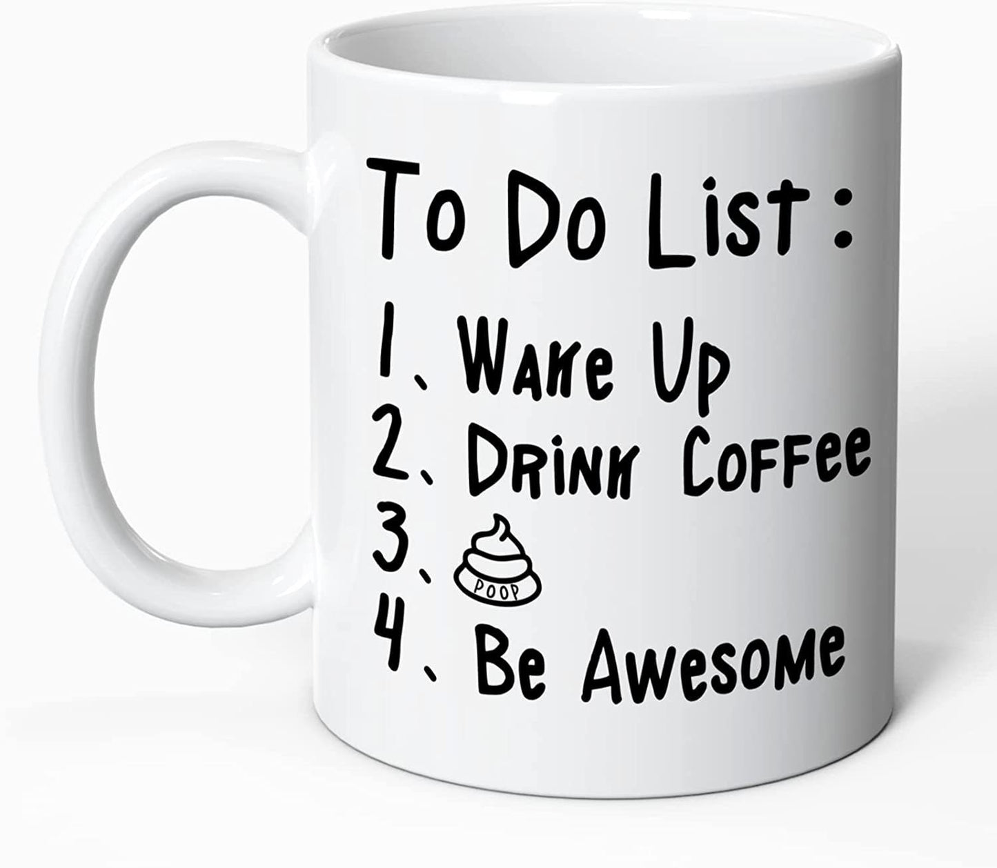 TO DO LIST Coffee LIST Humor Funny Water Ceramic Coffee Mark Cup