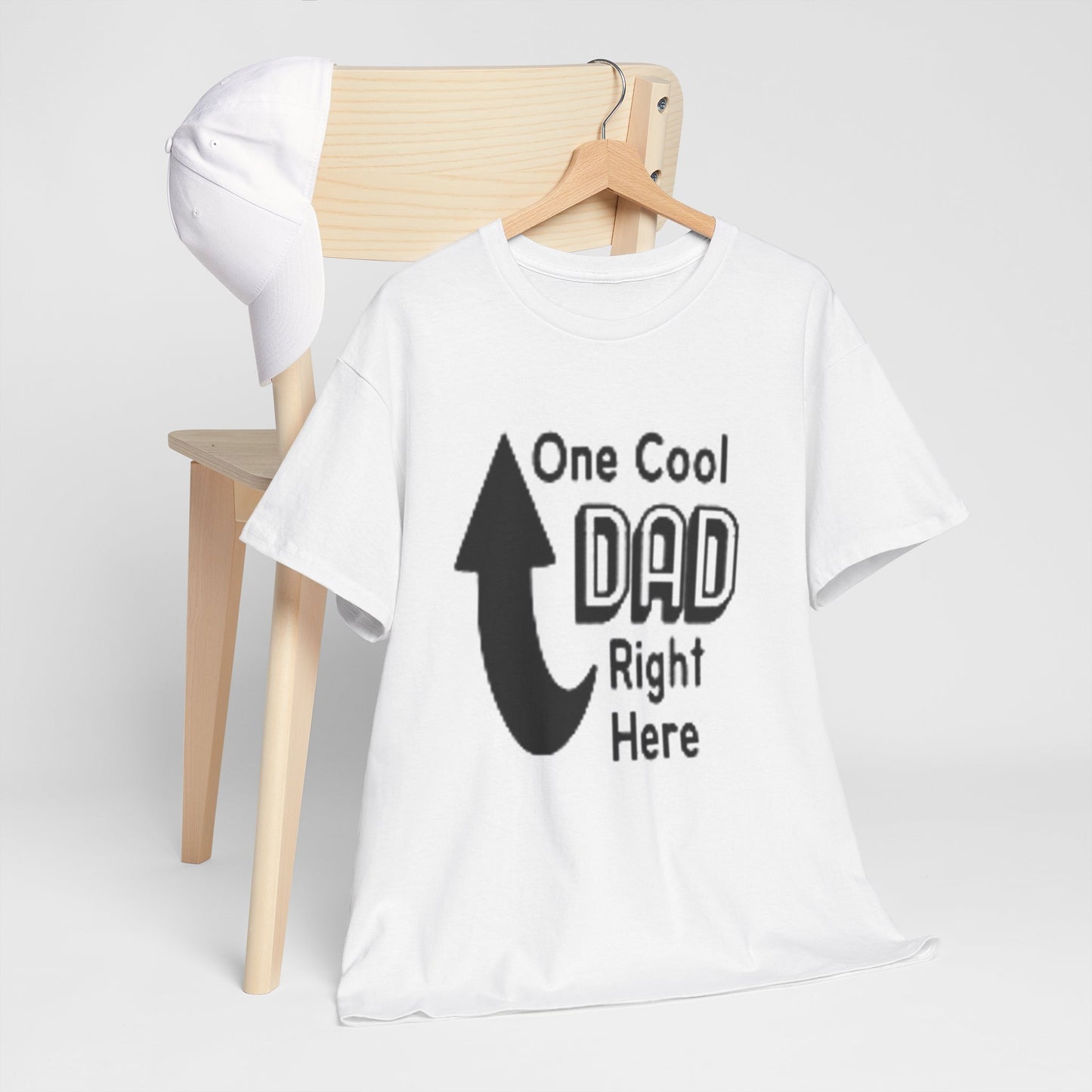 One Cool Dad Heavy Cotton Tee - Perfect Gift for Father’s Day